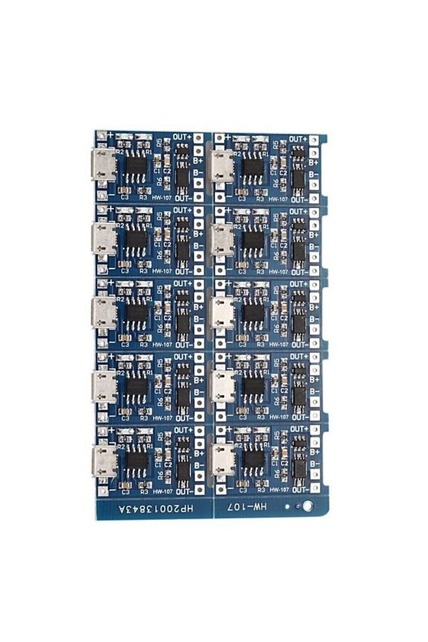 Tp4056 Mikro Usb 18650 Lityum Pil Şarj Devresi + Bms Koruma Özellik Powerbank Şarj Modülü 8 Adet - 4