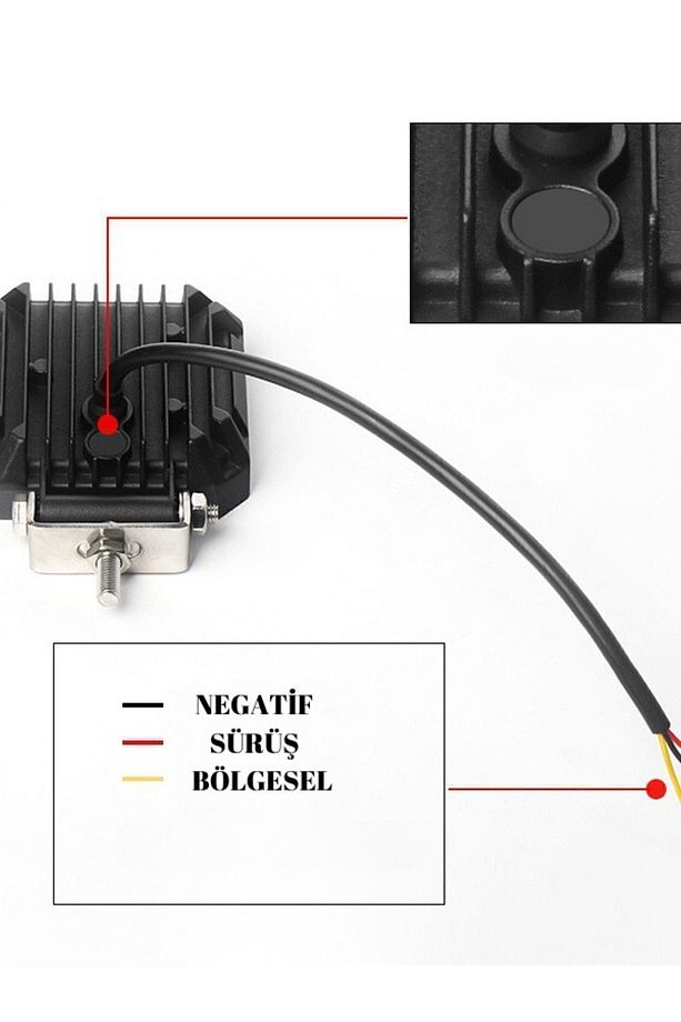 15w Kare 10 Ledli Sis Farı Off Road Çalışma Tekne Lambası - 5
