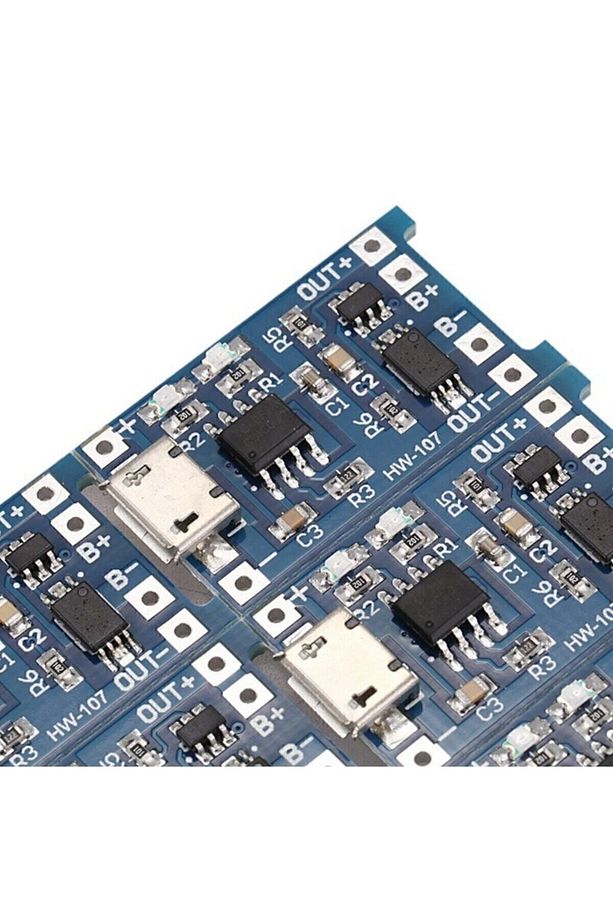 Tp4056 Mikro Usb 18650 Lityum Pil Şarj Devresi + Bms Koruma Özellik Powerbank Şarj Modülü 8 Adet - 5