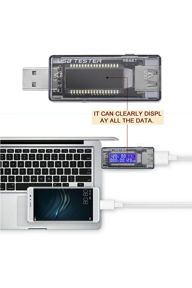 Usb Voltmetre, Ampermetre Voltaj Akım Gerilim Ölçer - 2