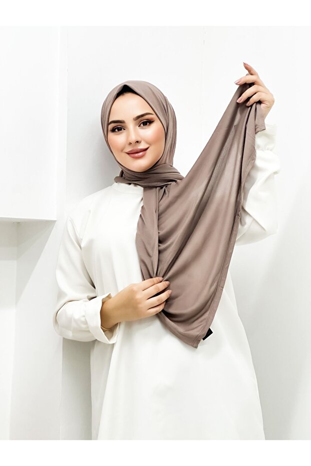 شال من القطن الممشط Efdal بلون المنك - 4