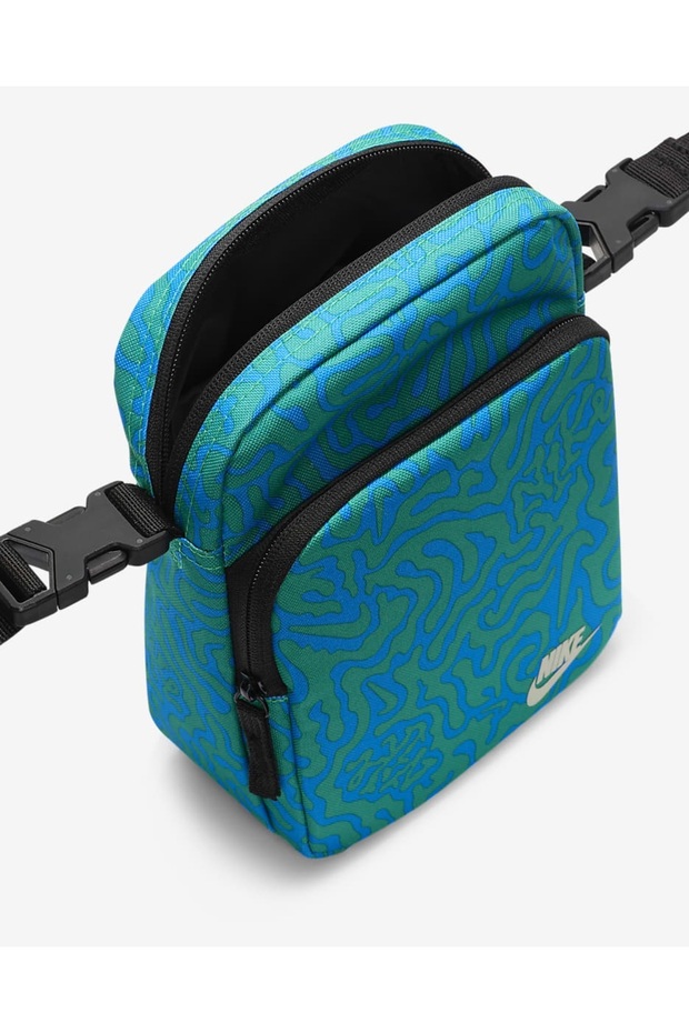 حقيبة كتف نايك منقوشة باللون الأخضر - مع حزام - 4