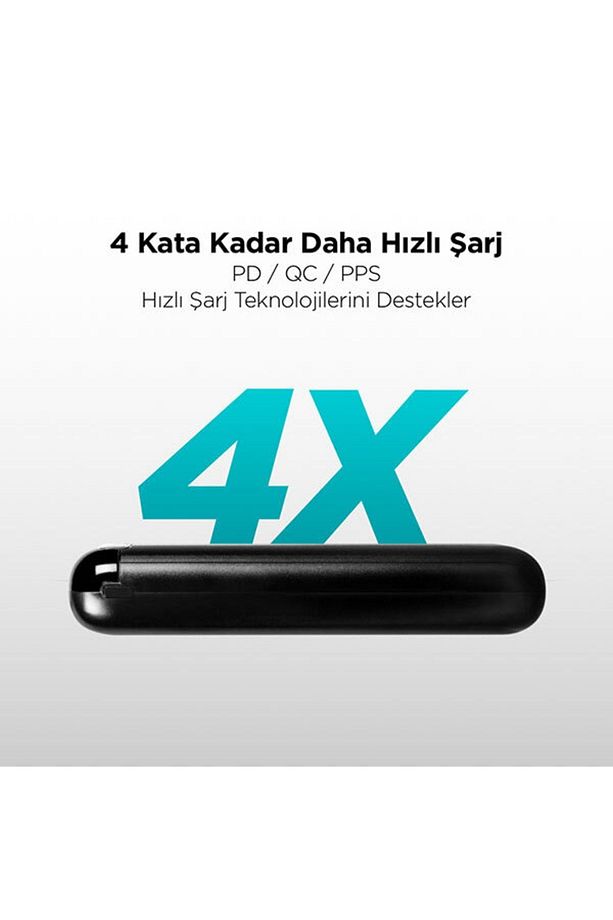 PowerSlim LCD PD 20.000 mAh Taşınabilir Şarj Aleti / Powerbank USB-C Giriş/Çıkış - 4