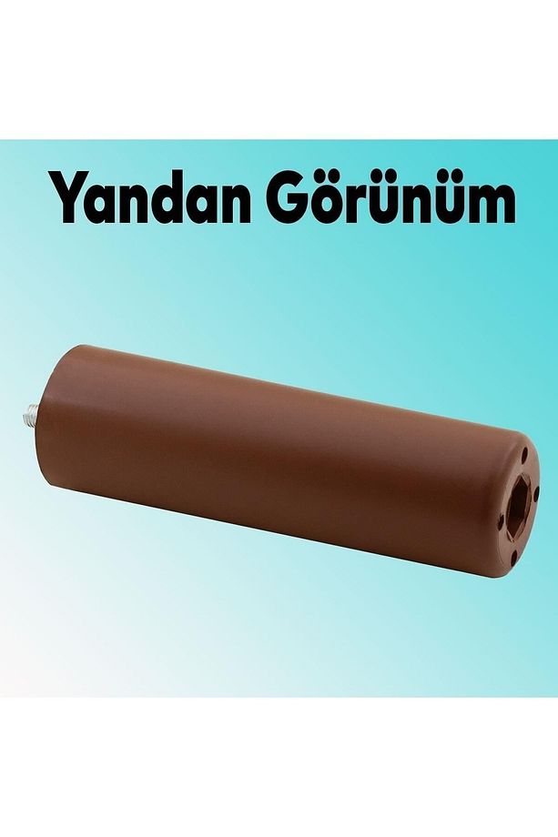 Mobilya Kanepe Koltuk Baza Yükseltme Yükseltici M8 Civatalı Incediş Destek Ayağı Ayakları Kahve 14cm - 2