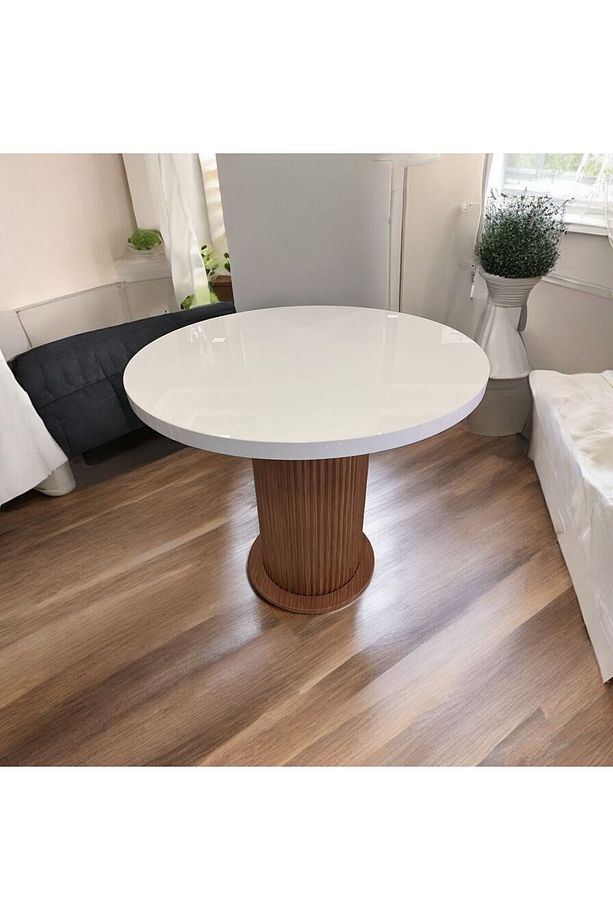 Bohem Balkon Mutfak Salon Ahşap Masa Sanldalye Takımı - 7