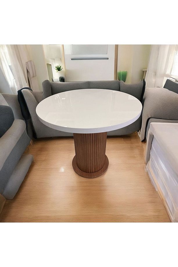 Bohem Balkon Mutfak Salon Ahşap Masa Sanldalye Takımı - 6