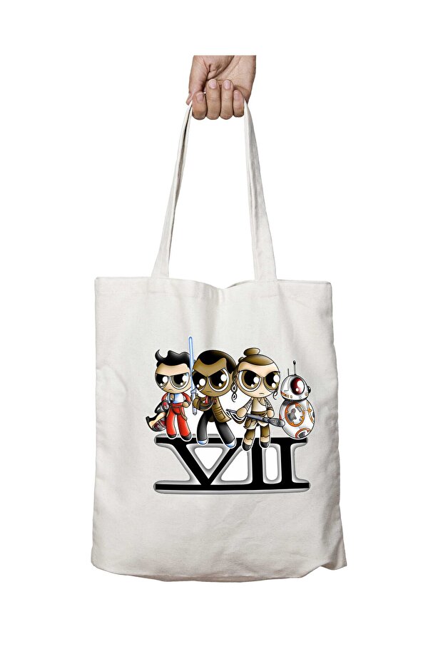 Star Wars Episode 7 the Force Awakens Powerpuff Girls Two-Sided Permanent Printed Washable Bag