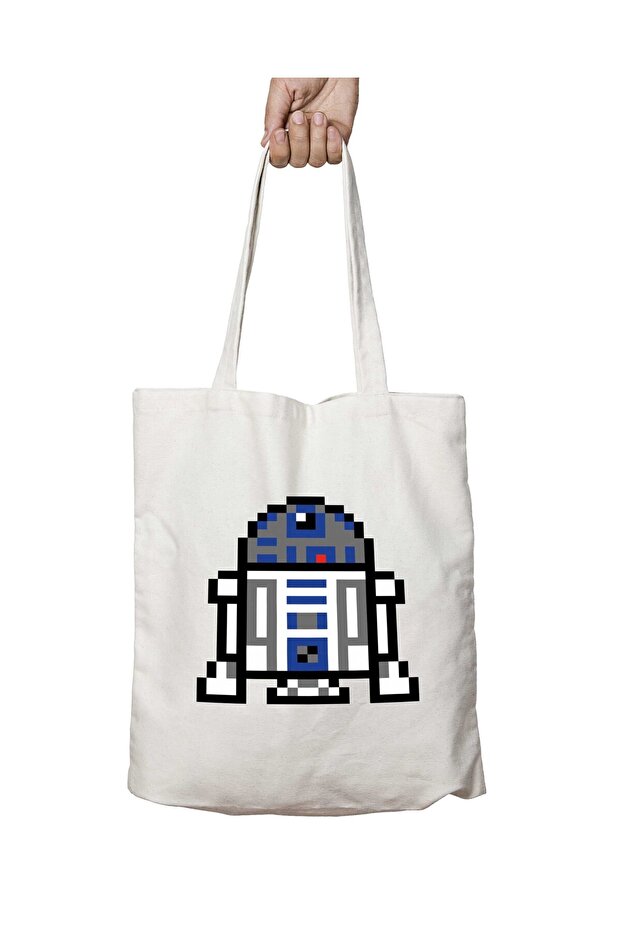 نمط R2-D2 - حقيبة كتف ثابتة وقابلة للغسل على الجانبين