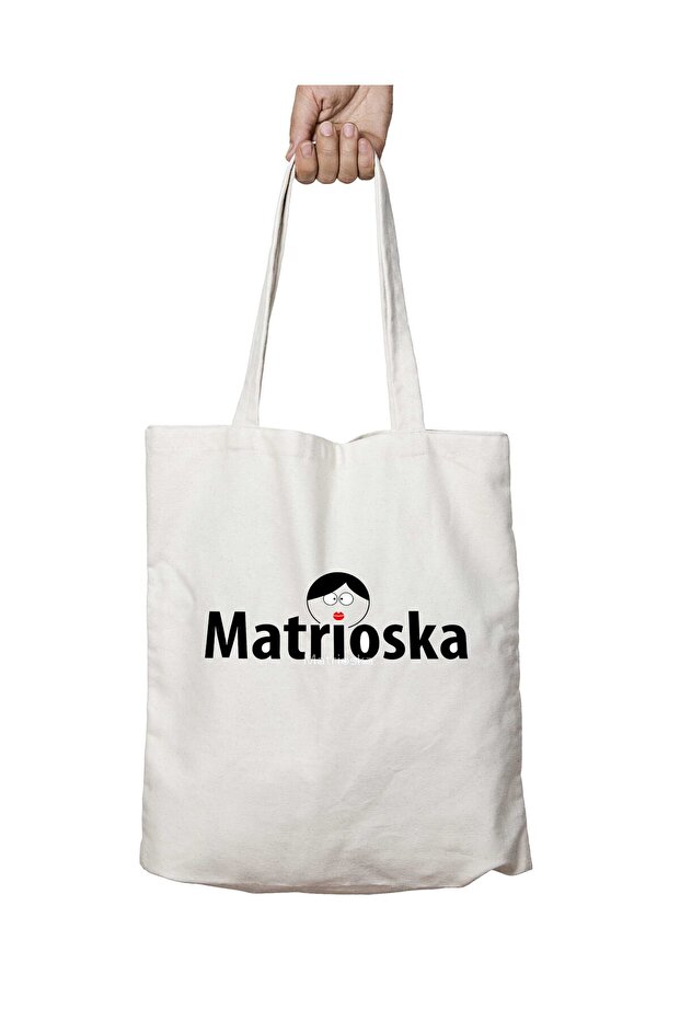 Matryoshka Double-Sided Permanent Printed Washable School Beach Shoulder Tote Bag