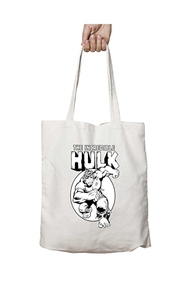 The Incredible Hulk 2 Two Sides Permanent Printed Washable School Beach Shoulder Tote Bag