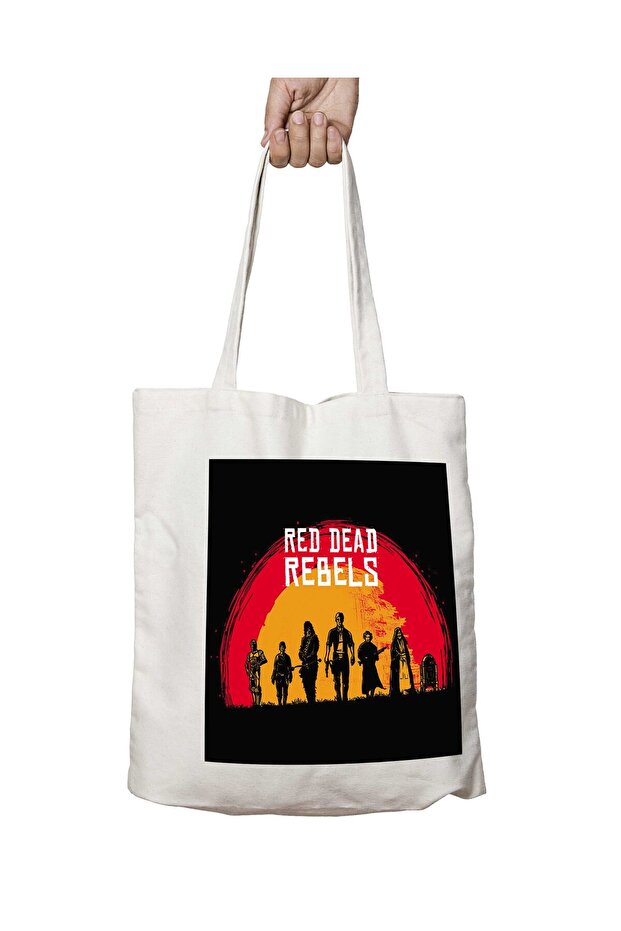 Red Dead Redemption - حقيبة ستار وورز الدائمة القابلة للغسل، مطبوعة على الجانبين