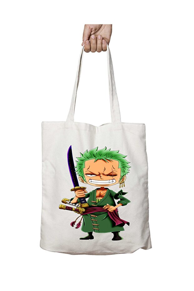قطعة واحدة من حقيبة Roronoa Zoro Monkey Luffy Zorro Nami - حقيبة قابلة للغسل مطبوعة على الجانبين