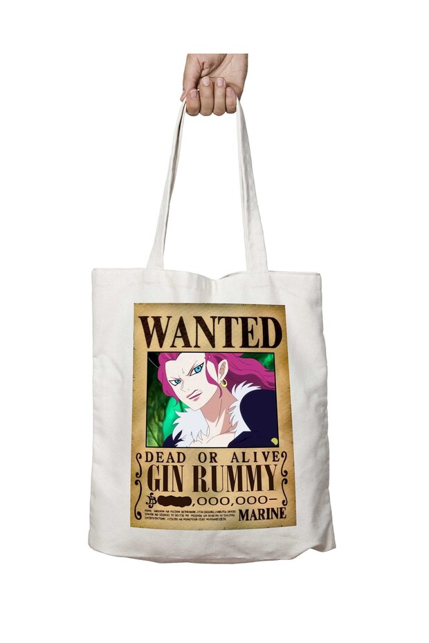 Wanted Gin Rummy Anime - حقيبة قابلة للغسل ذات وجهين