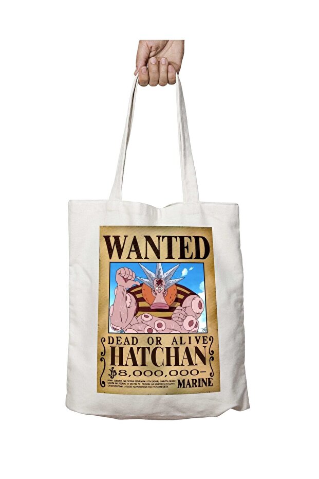 Wanted Hatchan Anime - حقيبة دائمة قابلة للغسل على الجانبين