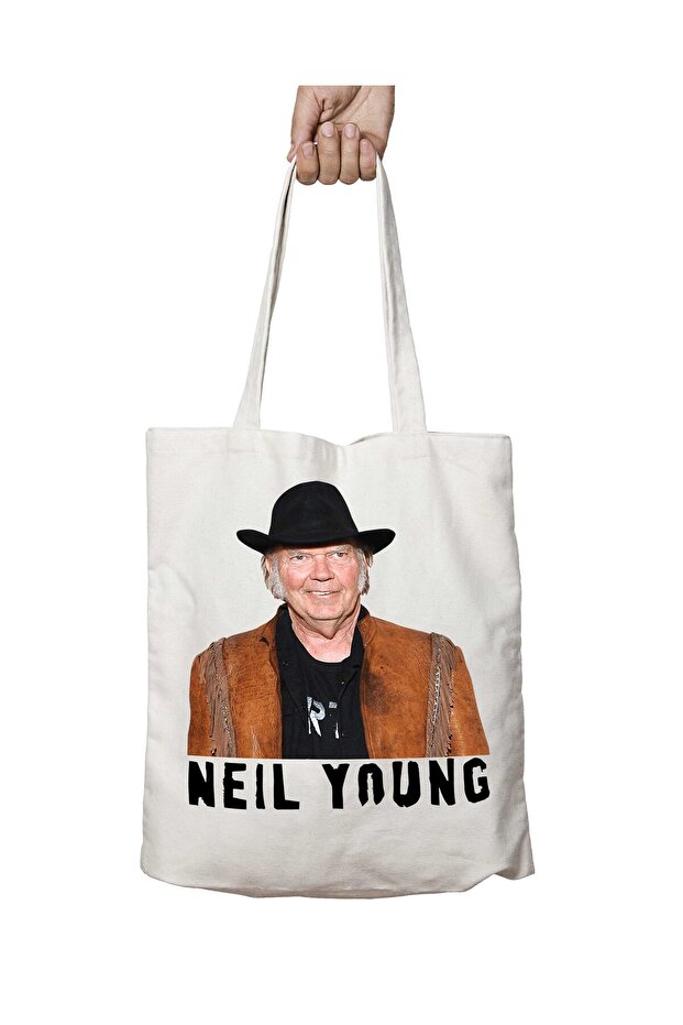 حقيبة Neil Young مطبوعة قابلة للغسل - تدوم على الجانبين