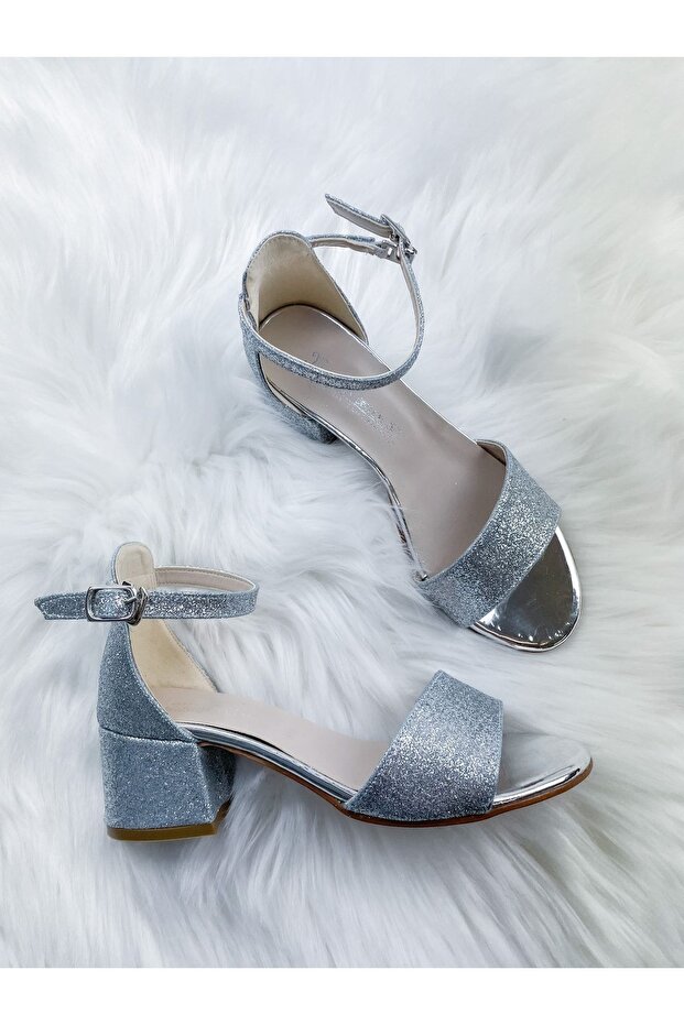 Girl's Heeled Evening Dress Shoes
