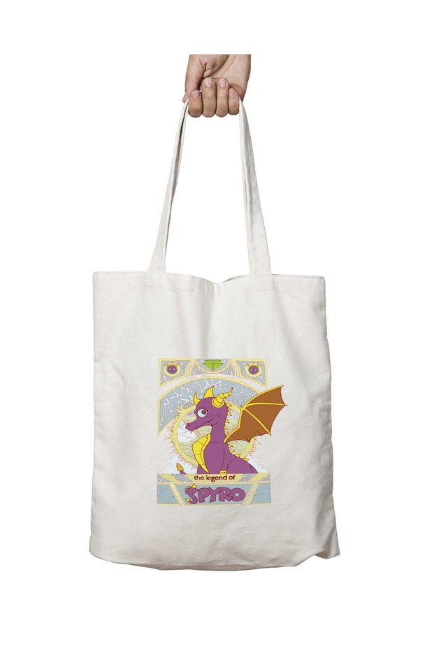 Spyro Nouveau the Legend of Spyro Two-Sided Permanent Printed Washable Bag