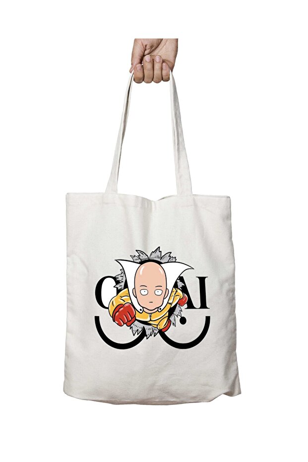 One Punch Man Oppai Crash - حقيبة مطبوعة قابلة للغسل على الجانبين