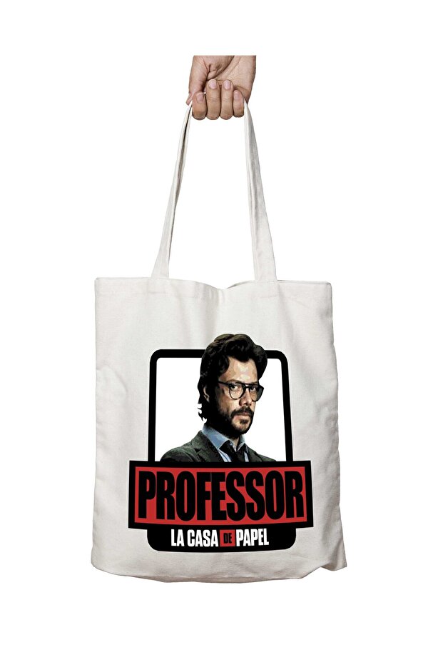 Professor La Casa De Papel - حقيبة مطبوعة دائمة قابلة للغسل