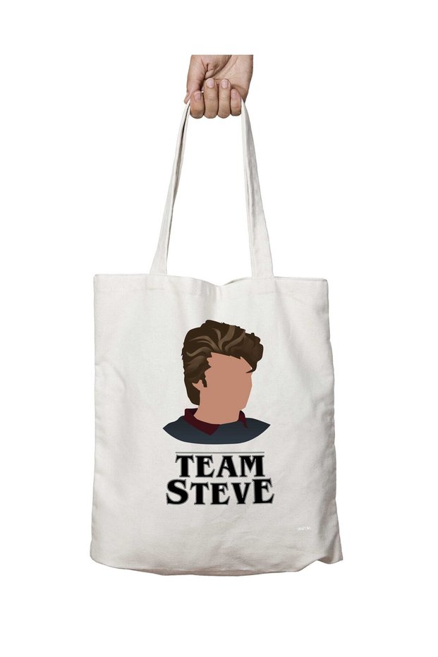 Team Steve Steve Team Two-Sided Permanent Printed Washable School Beach Shoulder Tote Bag