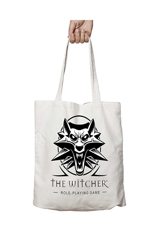 حقيبة كتف قابلة للغسل ومطبوعة على الجانبين للاستخدام من Witcher Role
