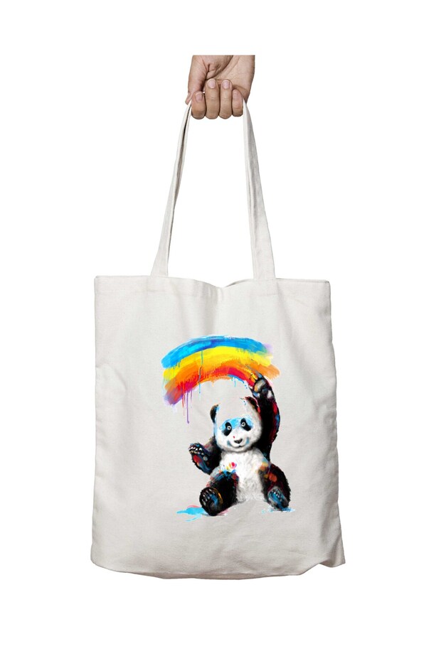 Panda Rainbow Pattern - LastinG and Washable Double Sided BaG