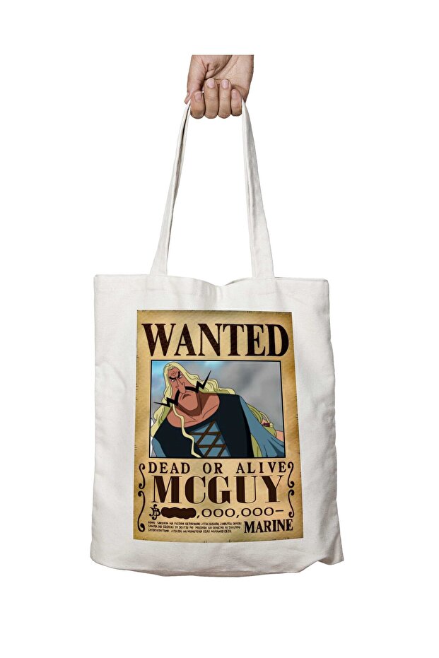 Wanted Mcguy Anime - حقيبة مطبوعة دائمة قابلة للغسل