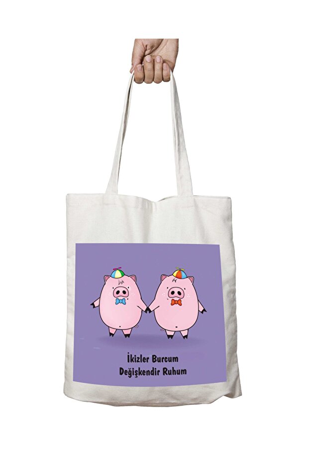 My Soul Is Variable, Gemini Is My Zodiac Sign, Two Sides Permanent Printed Washable Bag
