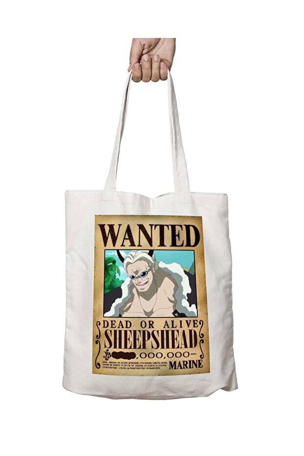 Wanted Sheepshead Anime - حقيبة قابلة للغسل مطبوعة على الجانبين