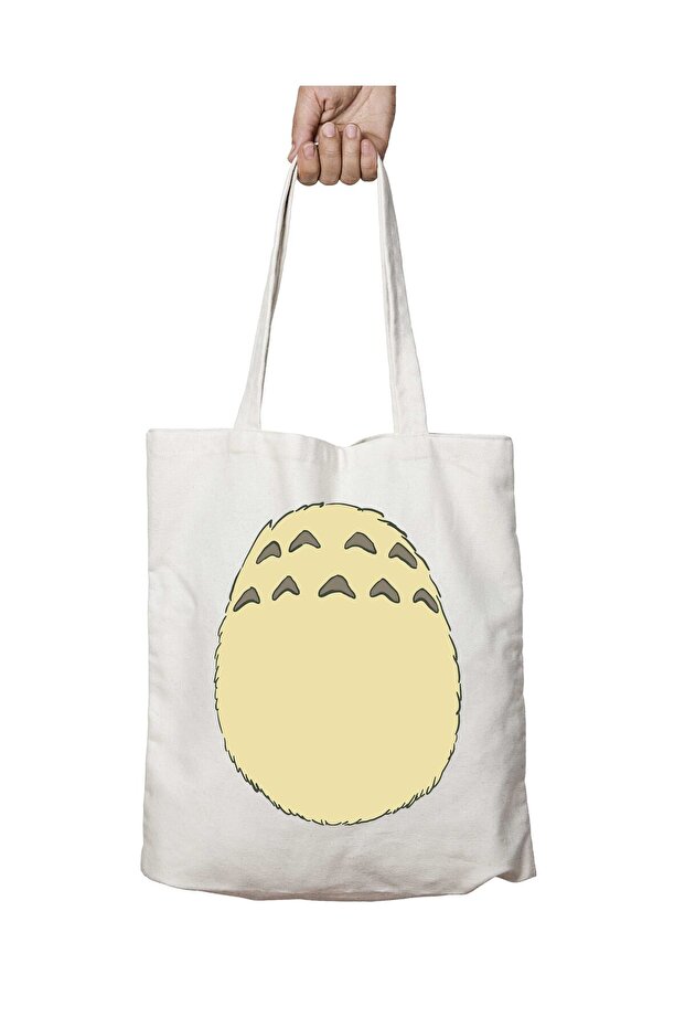 Sweet Neighbor Belly Totoro Studio Ghibli (2) Two-Sided Permanent Printed Washable Bag