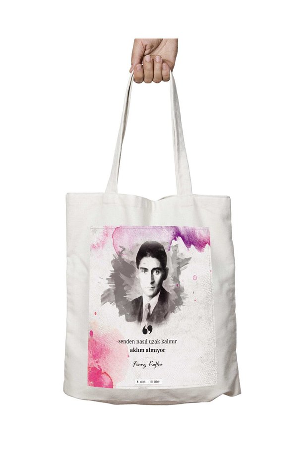 Franz Kafka How Distance Grows between Two People Two Sides Permanent Printed Washable Bag
