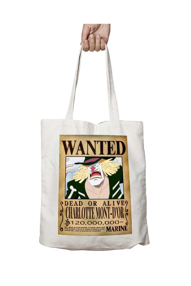WanteD charlotte Mont D'or - Anime PatterneD Two SiDes Permanent Washable ShoulDer Tote Bag