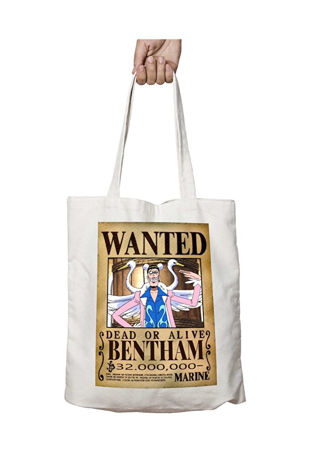 Wanted Bentham Anime - حقيبة مطبوعة دائمة قابلة للغسل