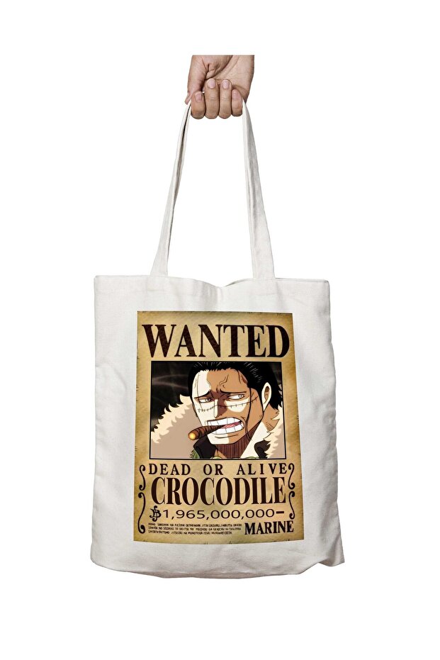 Wanted Crocodile A - حقيبة قابلة للغسل على الجانبين مطبوع عليها رسوم متحركة