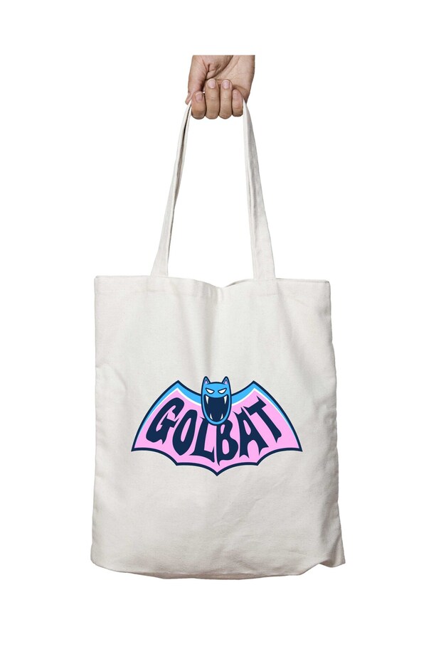 Pokemon Golbat Batman Retro Two Sides Permanent Printed Washable School Beach Shoulder Tote Bag