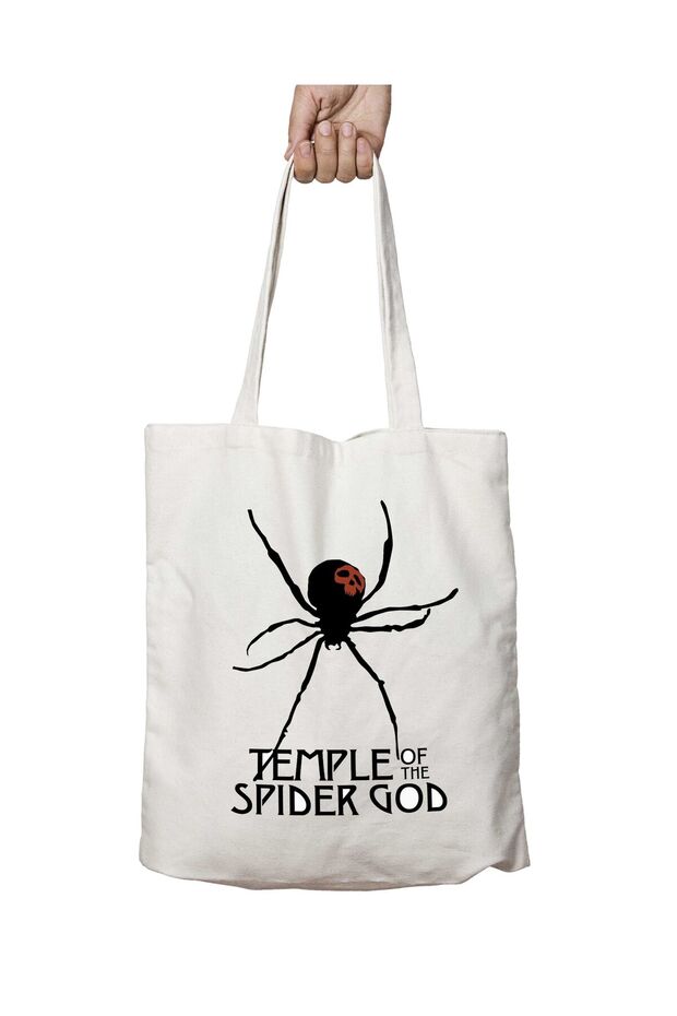 Spider God Temple - حقيبة دائمة مطبوعة قابلة للغسل على الجانبين (العنكبوت الأسود)