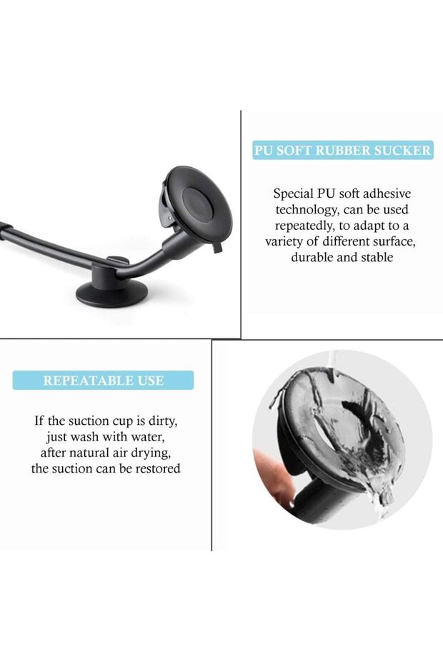 L-3 Araç içi tablet ve telefon tutucu - 4