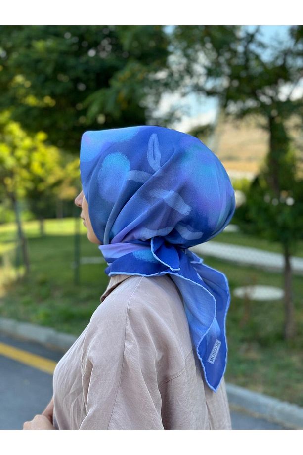 PAMUKLU SOFT EŞARP FRESH ÇİÇEK DESEN - 1