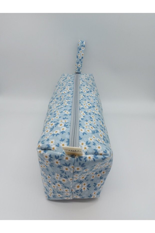 Blue Tiny Floral Oversized Organizer Bag