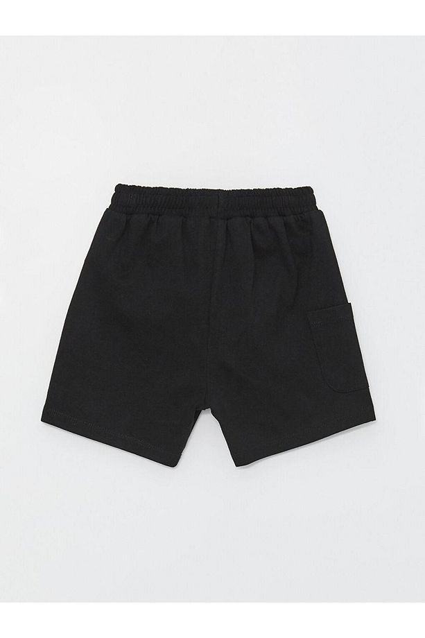 Beli Lastikli Basic Erkek Bebek Şort - 2