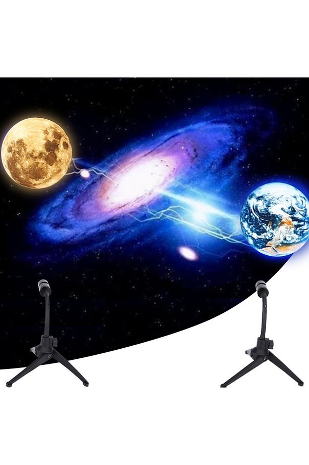 Ay Projeksiyon Lambası Yatak Odası Lambası, Moon Lamp - 1