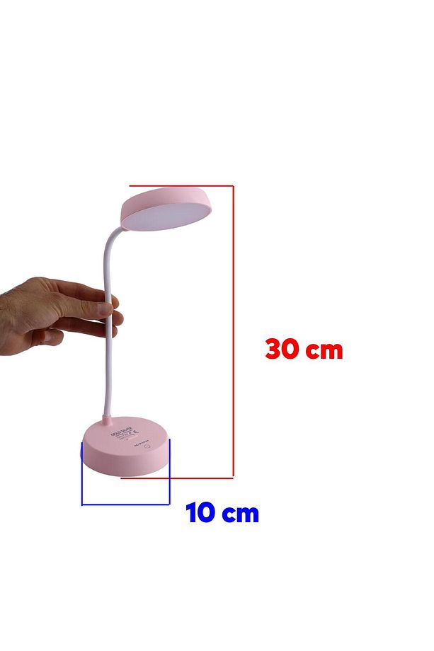Şarjlı Akrobat Lamba 360° Masa Üstü Lamba 3 Kademe Dokunmatik Çalışma Okuma Işığı Gece Lambası Soft - 4
