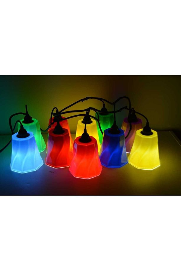 Alaçatı Renkli Su Geçirmez Ağaç Feneri 5 Adet LUMENS0820205PC - 4