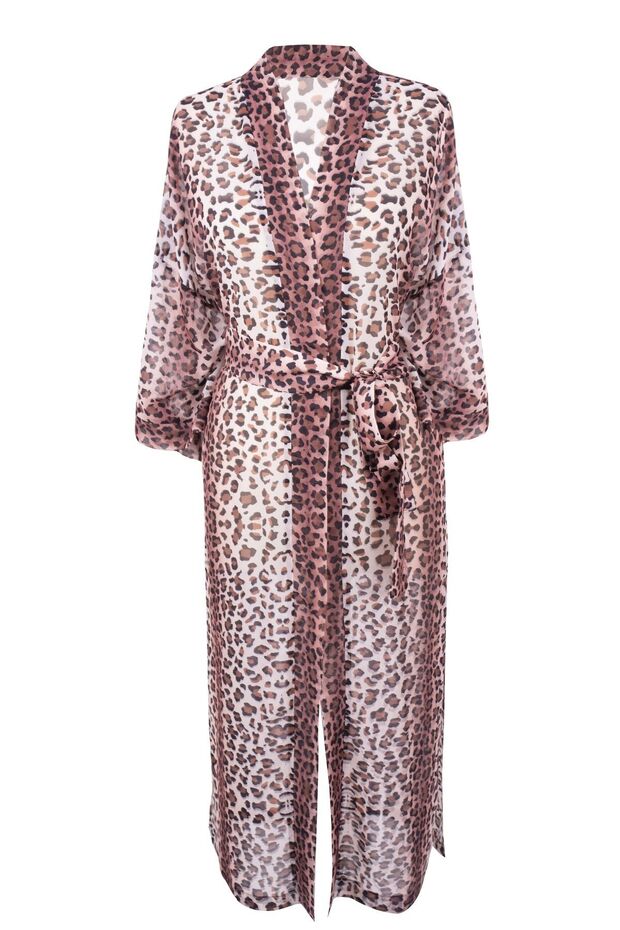 Leopard Kimono/kaftan/leopar/plaj Elbisesi
