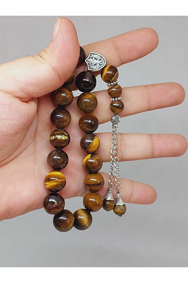 Tiger's eye stone 17-piece efe rosary 12mm (52862)
