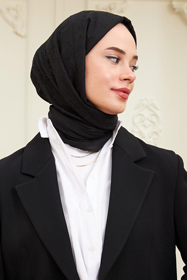 Bambu Kraş Şal Siyah - 2