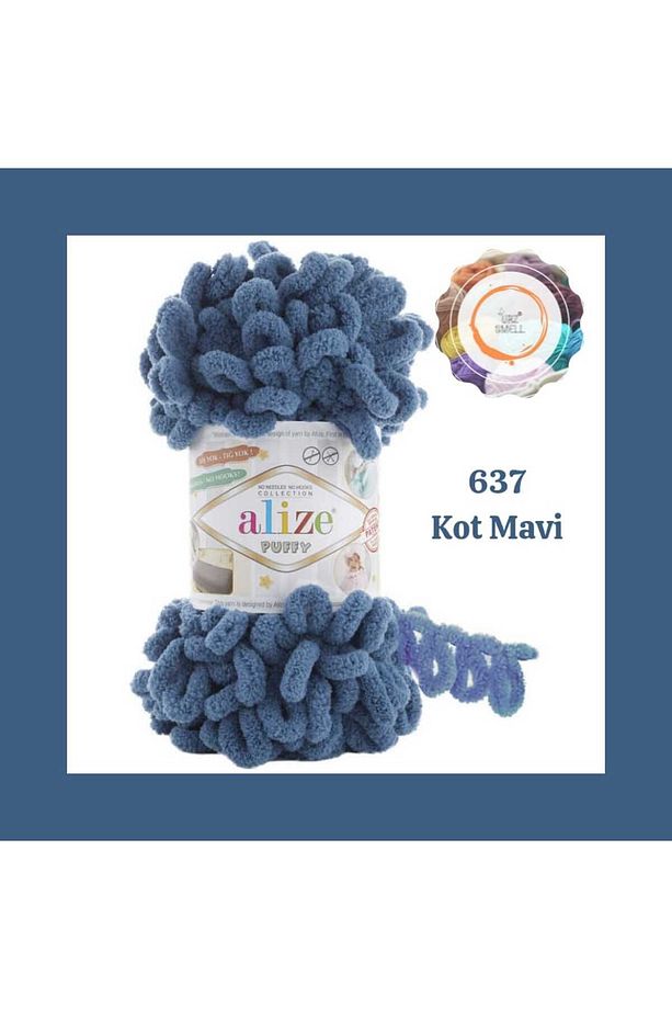 Puffy El Örgü İpliği (Tekli) - 100 Gr. 9 Mt. Parmak İpi, Panduf Battaniye İpi, Atkı Hırka İpi - 1