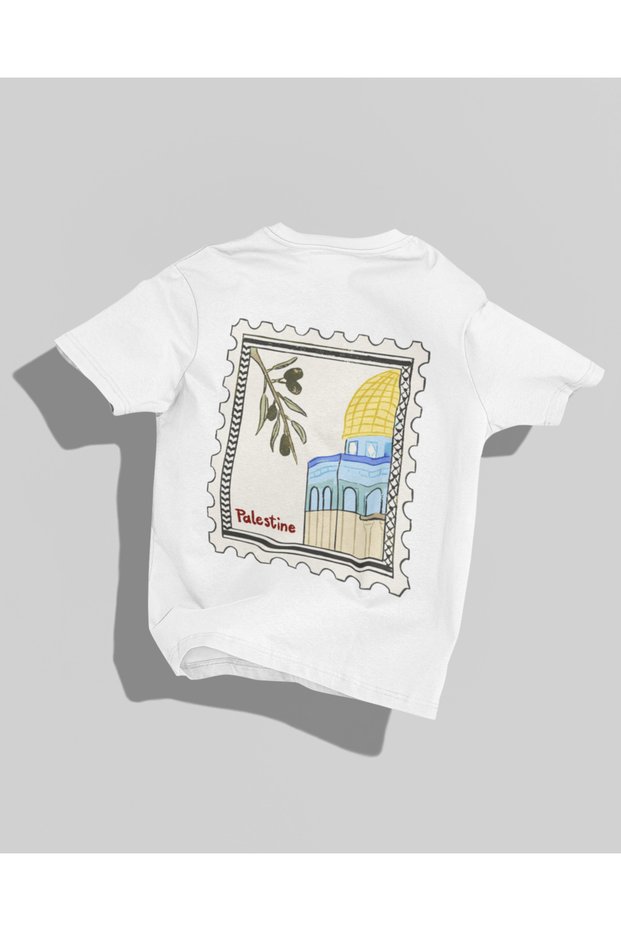 Palestine Design Back Printed High Quality Compact Unisex Oversize T-Shirt