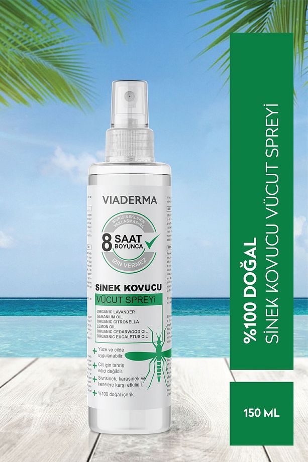 Sivrisinek Sinek Kovucu Koruyucu Vücut Spreyi Bitkisel Tüm Vücut Için Aile Boy 100 ml - 1