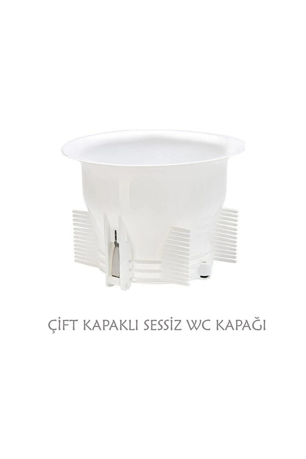 Koku ve Haşere Önleyici Çift Kapaklı Sessiz Wc Tuvalet Kapağı - 1